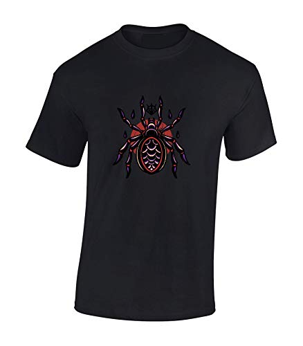 Image of JLB Print Dark Spider Cool Novelty Premium Quality Regular Fit T-Shirt Top for Men and Teens - Black / 4XL