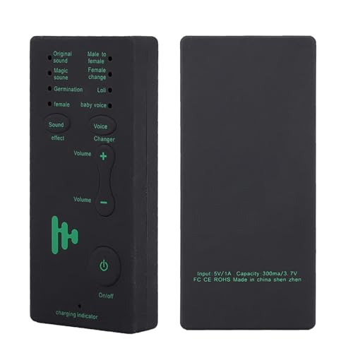 Tragbare Soundkarte Voice Changer, 4 Soundeffekte + 4 Voice Changer Stereo Audio Sound Changer Für Wechat, Live und Sing, USB Phone Voice Changer Sound Card for Live Gaming
