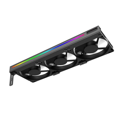 POPETPOP Rgb Cooling Fan for Graphic Card Argb Connector Pci Auxiliary Cooler with Light Effects and Efficient Desktop Cooling Accessory