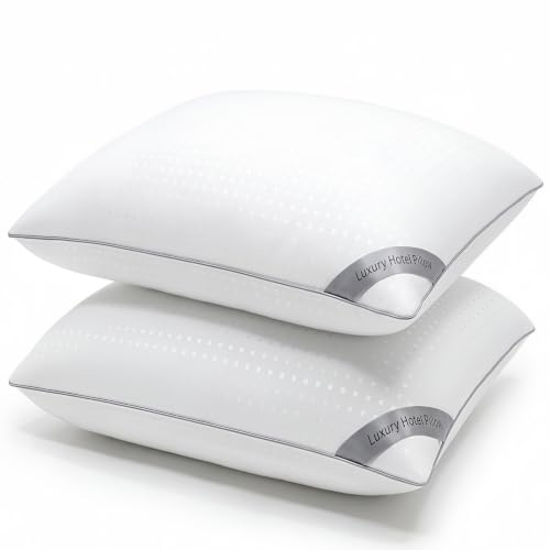 Image of HIMOON Bed Pillows for Sleeping Set of 2,King Size Cooling Pillows 2 Pack,Top-end Microfiber Cover for Side Stomach Back Sleepers