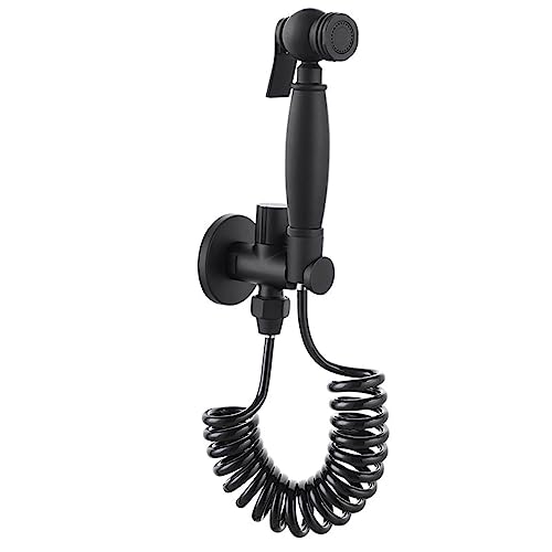 Pulverizador de bidé portátil para inodoro negro multifuncional de cobre 2
