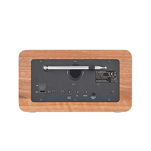 Albrecht DR 865 Seniorenradio, 27865, bedienerfreundliches DAB+/UKW Digitalradio, große Schriften, Farbdisplay, 14 Watt RMS Stereo, schwarz/braun – Bild 5