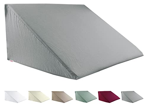 Housse de coussin cale pour lecture en jersey de coton gris beties BasicSoft - 3