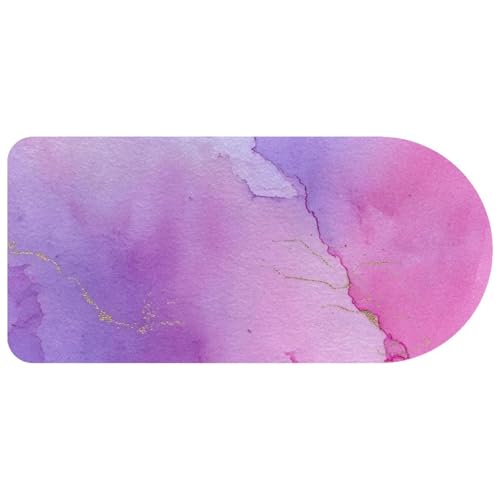 Tapis de souris étendu aquarelle violette idéal pour le jeu à domicile