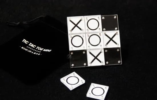 SUMAG Tic Tac Toe Mini Magic Tricks for Magicians Close up Illusions Gimmick Prop Mentalism Funny Classic Paper and Pencil Game Magic