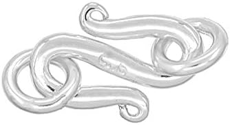 18kt Gold Plated Sterling Silver Hook & Eye Clasp 11.5mm with Jump Ring