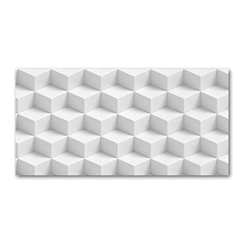 Fond de hotte verre trempé Tulup blanc 140x70cm idéal pour illuminer la cuisine
