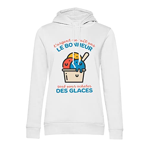 Sweat à capuche glace et coton : vêtement unisexe avec message soleil été