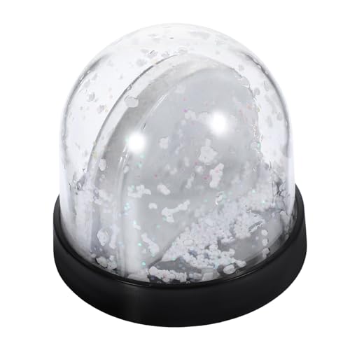 FUTUREORYY Boule À Neige Photo Personnalisable 3.54 Pouces Kit Bricolage Avec Cadre Photo Blanc...