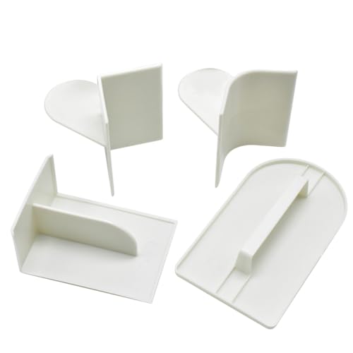 OFFSCH 4piezas Alisadores Fondant Decoración Superficies Esquinas Codo Rectos Necesario Alisar Enrollado