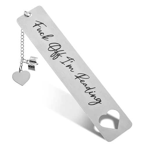 Tyqour Funny Metal Bookmark Book Accessories for Reading Lovers Book Marks Women Fun Bookmarks Gifts for Book Lovers Friends Christmas New Year Birthday Graduation