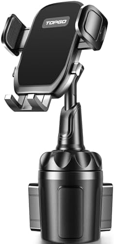 TOPGO Car Phone Mount, Cup Phone Holder for Car [Secure & Stable]...