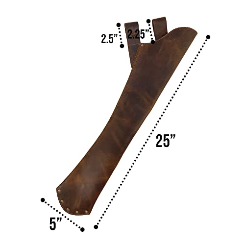 Valhalla Gear, Hip Quiver With Belt Loop Handmade From Full Grain Leather - Arrow Holder For Target Shooting, Bow Hunting & Archery Sports, Target Training - Bourbon Brown #TOP5