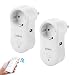Produktbild Intelligente Plug Steckdose Alexa Wifi Stecker, Bawoo WLAN Smart Steckdose Funksteckdose fernbedienbar Timer funktioniert mit Amazon Alexa, Google Home und IFTTT mit USB-Port 2 Packs