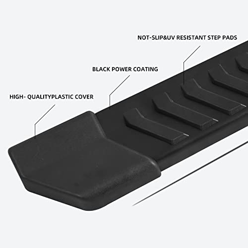 Comnova Pair Running Board Nerf Bar Compatible With 2015-2023 Ford F150 Super Cab（3/4 Size Rear Doors） Rocker Slider Side Steps,Width 6 Inches V Style.with Oe Style Brackets… #TOP5