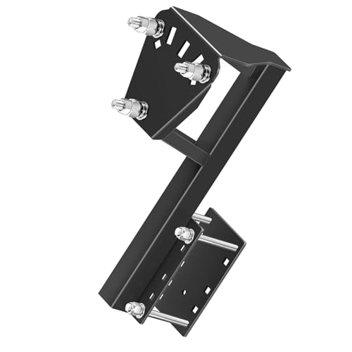RASTKY Supporto per Ruota di Scorta Robusta Staffa di Design in Ferro con 3 Dadi per Rimorchio Utilitario capacità di Carico di 180 Libbre per Ruote a 4 5 6 Alette