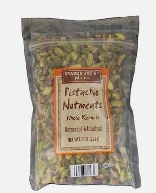 Image of Trader Joe's Raw Pistachio Nutmeats Whole kernels (8oz Packaging)