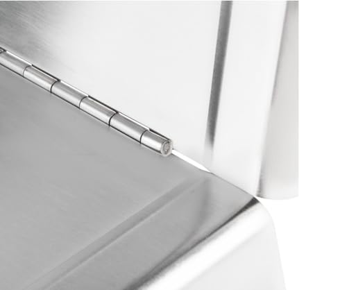 Soro Essentials- Full Size Stainless Steel Hinged Dome Steam Table Pan Cover- Fits Full Size Steam Pan Commercial Catering Food Lid for Commercial Kitchen Supplies - Thumbnail 7