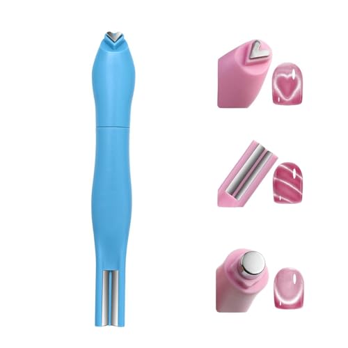 3-In-1 Heart Shape Round Line Shape Nail Art Magnet Pen - Heart Magnet for Nail Art, DIY Magnetic Tool for Home Salon (Blue) 3-In-1 Heart Shape Round Line Shape Nail Art Magnet Pen - Heart Magnet for Nail Art, DIY Magnetic Tool for Home Salon (Blue)