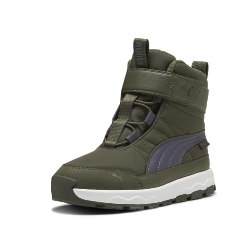 PUMA Kids Boys Evolve Puretex Pull On Casual Boots Ankle - Green - Size 1 M2