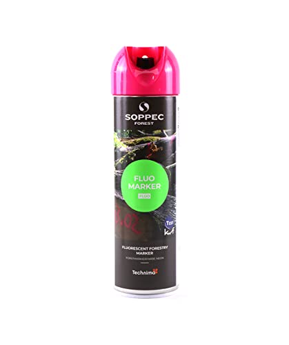 Soppec Pink Fluorescent Forestry Marking Spray Paint Tree Wood Neon 500ml