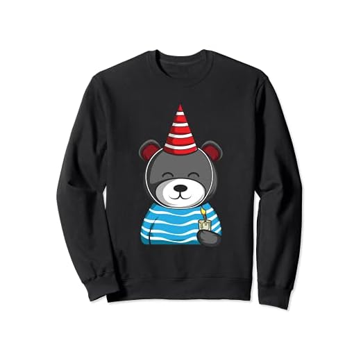 Oso de la vela del cumpleaños Kid Sudadera