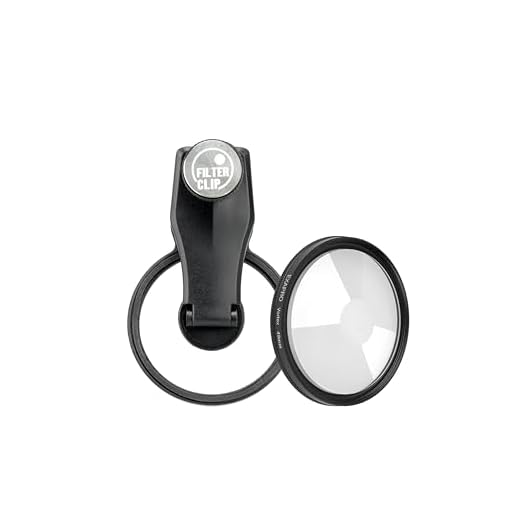 EXAPRO Clip per filtro per smartphone + set di filtri Vortex, effetto prisma, per filtri da φ49mm, Tipo di telaio rotante, compatibile con smartphone iPhone/Android, EXP-FCPZVT-02