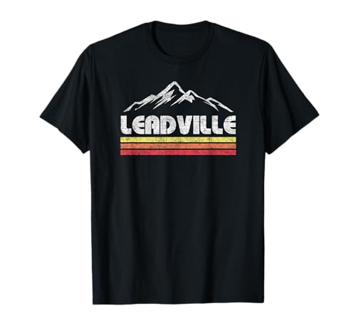 Vintage Leadville Colorado Mountain Bike Skiing T-Shirt