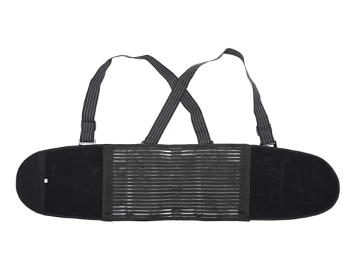 Faja Lumbar Ajustable con Tirantes: cinturón de Soporte Lumbar para aliviar el Dolor Lumbar y Corregir la Postura para Hombres y Mujeres. Ideal para Trabajos Pesados, mudanzas y almacenes.