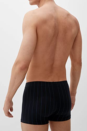 s.Oliver Herren Boxershorts 3X, Blau Schwarz, S EU – Ansicht 5