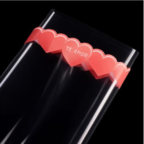 Image of Oasis - 20 Sheets Korean Style Waterproof Premium Bouquet Wrapping Sheet (58cm x 58cm, 60 Microns) | HeartBeat Border Design, Giftwrap for Flowers & DIY Gift Wrapping Paper For Valentines Day (Old Pink)