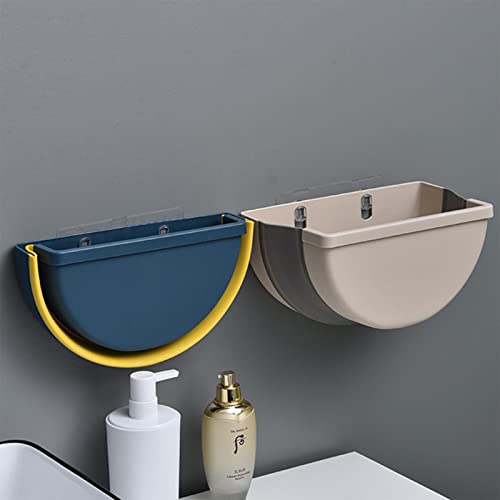 Bote de basura colgante plegable para cocina 11 pulgadas azul miniatura 6