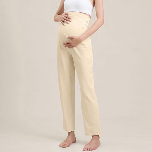 Pantalon de maternité extensible avec bandeau de soutien évolutif