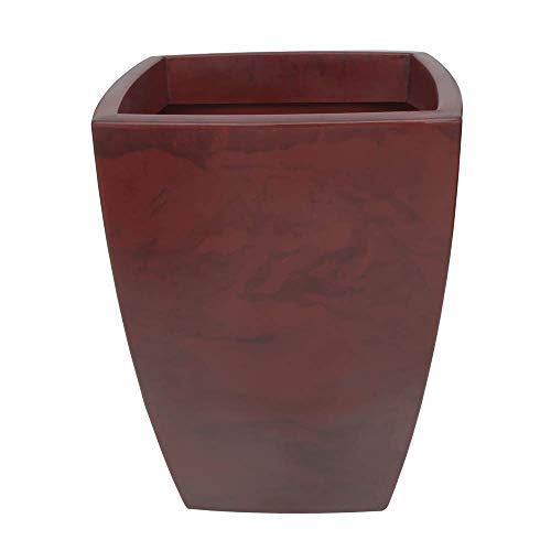 Vasart Verona Trapézio Vaso, Vermelho (Antique), 60x75cm, 1 Unidade