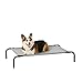Amazon Basics - Lit surélevé rafraîchissant pour animaux, taille moyenne (110 x 65 x 19 cm), gris