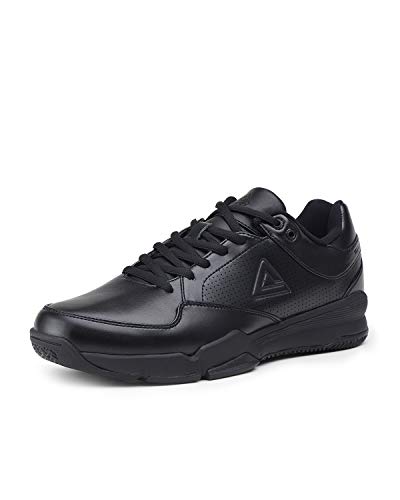 PEAK Mens Sneakers for Walking, Running, Referee Training Black