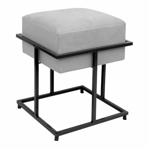 Puff Quadrado Reto Ferro