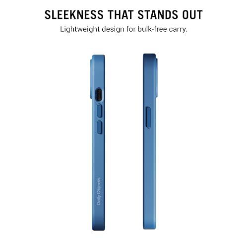 Image of DailyObjects iPhone 15 Stack Signature Magnetic Case Cover | Compatible with Magsafe | Camera & Body Protection | Shock /Scratch Proof| Dual Hybrid Protection | Wireless Charging - Indigo Blue
