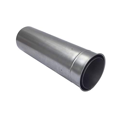 Doppelwandfutter für Rauchrohr Ø150mm Länge 500mm kürzbar Ofenrohr Kaminrohr Cover