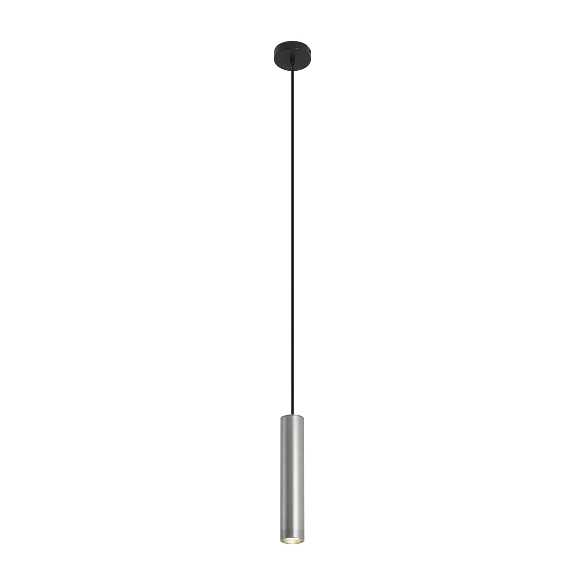 Qazqa Design Pendelleuchte, Pendellampe - Tuba - gunmetal, 10cm, Ideal als Wohnzimmerlampe
