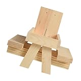 Hohopeti Eichhörnchen-futterstation Holz Maiskolbenhalter Futtertisch Für Haustiere Nussständer Eichhörnchen-futterhalterung Pet Liefert