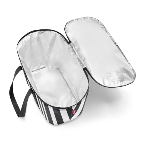 reisenthel coolerbag summerstripes Black - Kühltasche aus hochwertigem Polyestergewebe – Ideal für das Picknick, den Einkauf und unterwegs – Ansicht 2