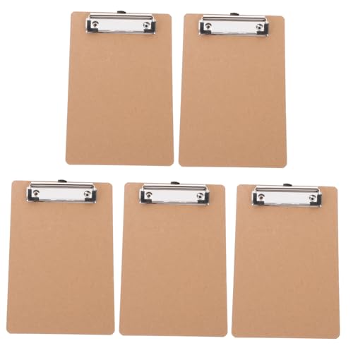 Presse-papiers A5 en bois et fer lot de 5 pour ranger vos documents
