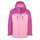 Trollkids Girls Bryggen 3in1 Jacket 128, Fresh Berry/Graphite