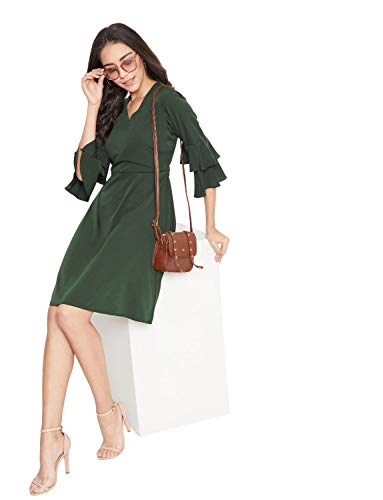 Image of Uptownie Lite Women's Crepe Skater Knee Length Dress