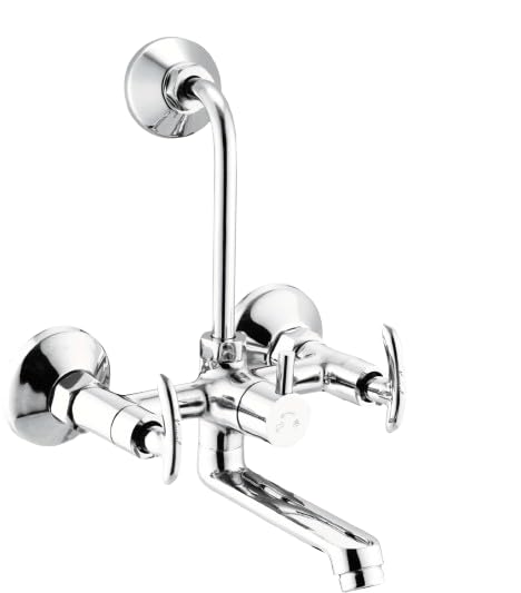 KAMAL Wall Mixer - Alto Eco | Fully Brass | With Provision for Overhead Shower Connection and 165mm Long Bend Pipe) | Easy to Use Click Fitting Mixer Faucet (Wall Mount Installation Type) (B0DFCLVPYP) Amazon Price History, Amazon Price Tracker