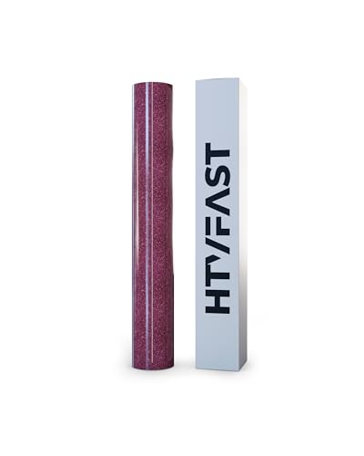 HTVFast Glitter HTV Vinyl Rolls Heat Transfer Vinyl - 11.8' x 10' Roll...