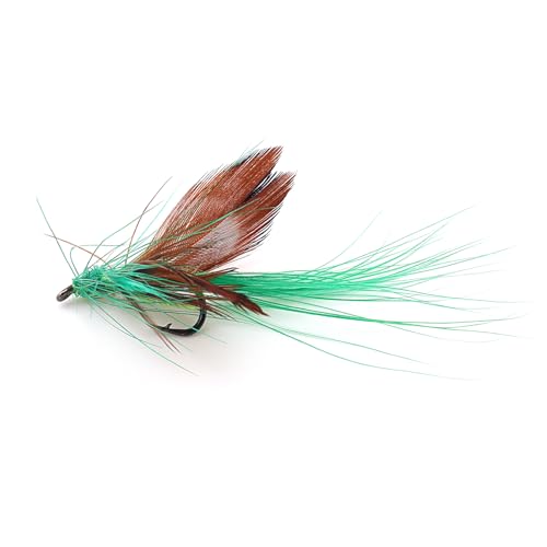 OriGlam Schmetterlings-Fliegenköder, handgefertigt, für Barsch, Panfish, Forelle, Lachs, 12 Stück