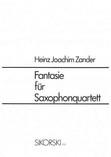 Fantasie partition quatuor de saxophones avec parties séparées musique