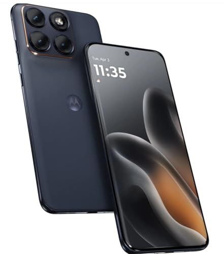 Image of Motorola Moto Edge 70 Fusion 5G Ai (Compatible with Tmobile Mint Tello & Global) (256GB+8GB) NFC 50MP 4K Triple Cam Dual Sim 6.8 inch Curved XT2605-3 Latino American Version (Pantone Silhouette (Blue))